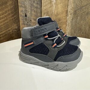 Carter’s Baby Every Step® High-Top Boots  Easy On/Off Gray New W/O Box Size 4